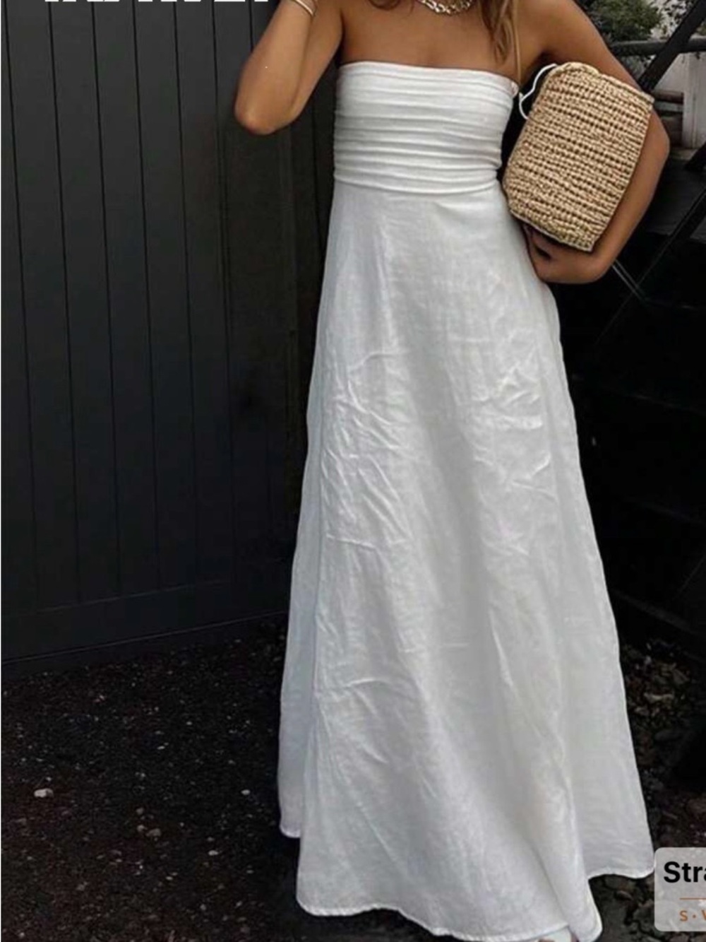 Strapless White Maxi Dress - Elegant Summer Dress